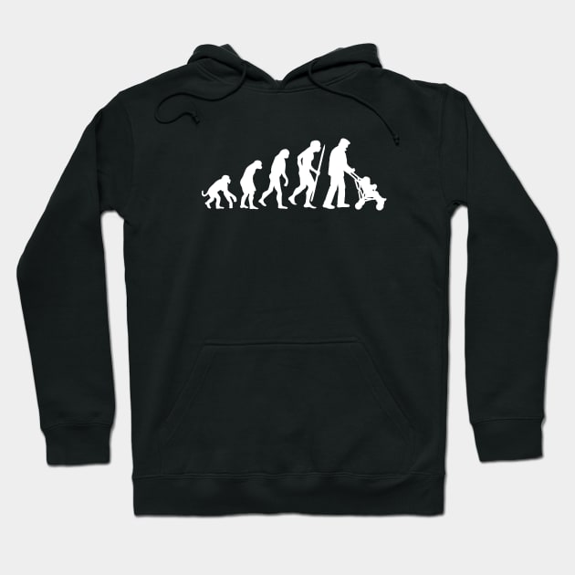 Evolution grandpa pram grandfather gift idea Hoodie by LaundryFactory